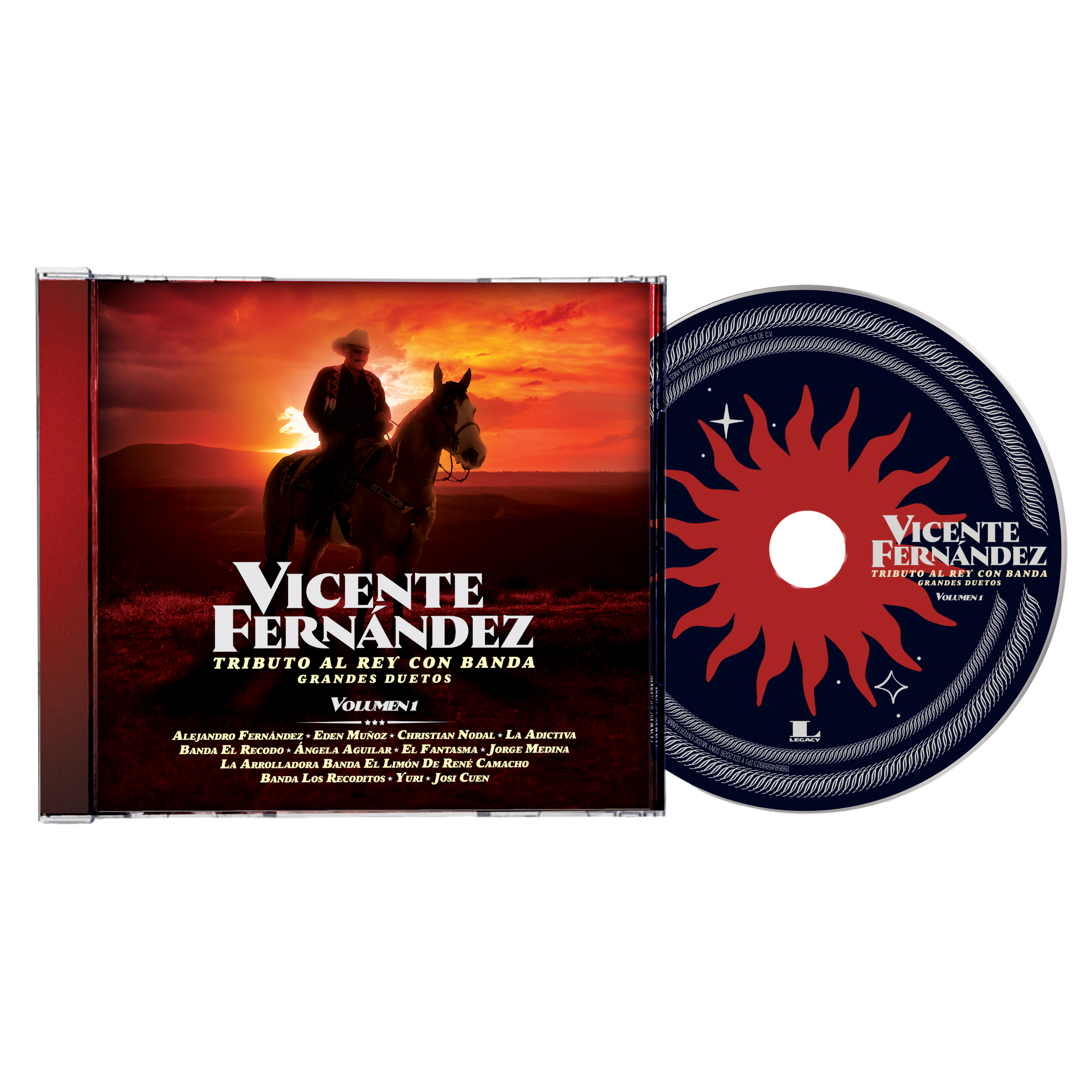 Tributo al Rey con Banda (Grandes Duetos) Vol 1 - Vicente Fernández (CD)