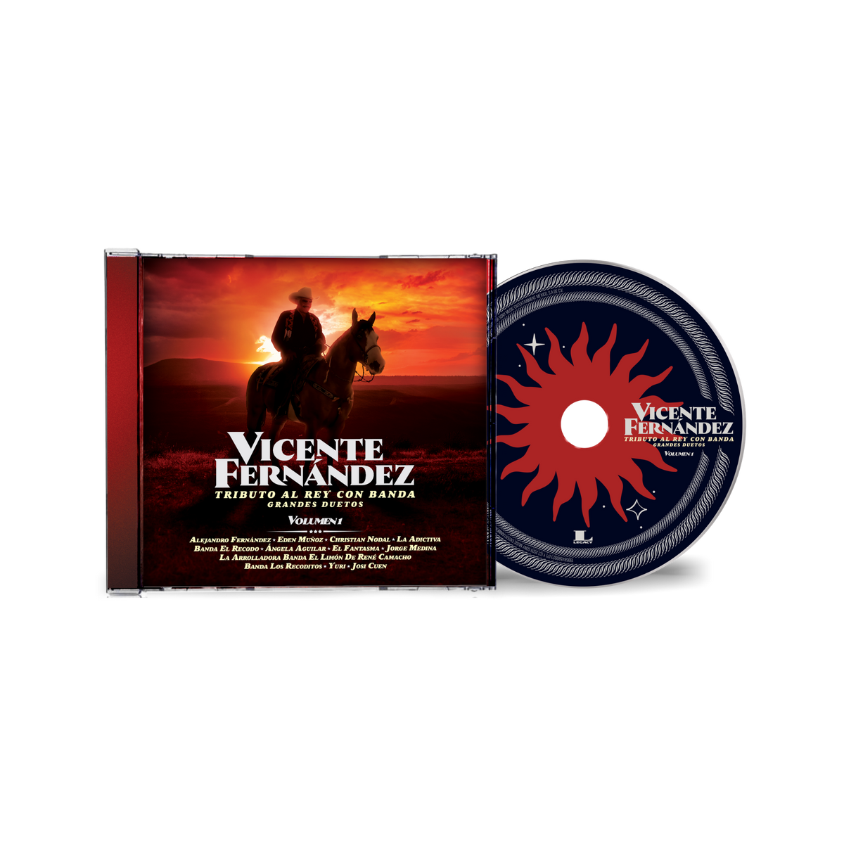 Tributo al Rey con Banda (Grandes Duetos) Vol 1 - Vicente Fernández (CD)